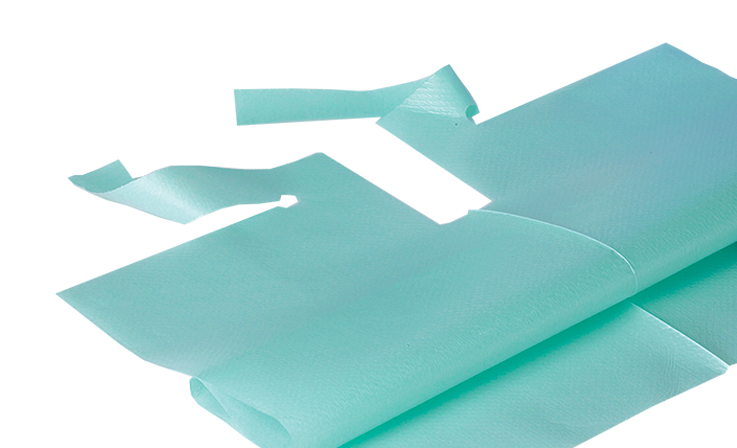Picture of Bib Aprons / 80 sheets - Blue - 6 pcs