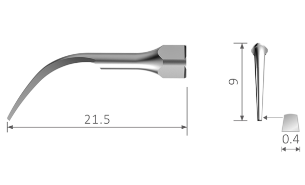 Picture of Scaler Tip compatible with EMS® couplings / P1