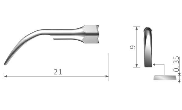 Picture of Scaler Tip compatible with EMS® couplings / G2
