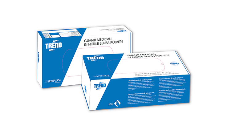 Picture of Nitrile Gloves / Blue - L